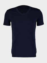 Tom Ford Navy Blue V-Neck T-Shirt
