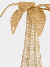 Coro Cora Dark Beige Palm Tree Iraca Medium Candle Holder