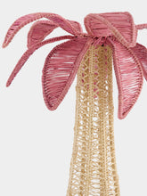 Coro Cora Pink Palm Tree Iraca Large Candle Holder