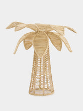 Coro Cora Beige Palm Tree Iraca Medium Candle Holder