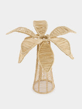 Coro Cora Beige Palm Tree Iraca Medium Candle Holder