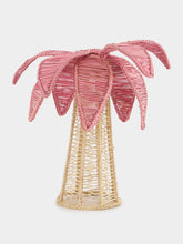 Coro Cora Pink Palm Tree Iraca Medium Candle Holder