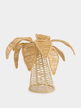 Coro Cora Dark Beige Palm Tree Iraca Small Candle Holder