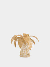Coro Cora Dark Beige Palm Tree Iraca Small Candle Holder