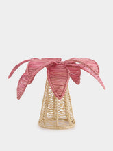 Coro Cora Pink Palm Tree Iraca Small Candle Holder