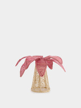 Coro Cora Pink Palm Tree Iraca Small Candle Holder