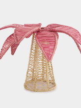 Coro Cora Pink Palm Tree Iraca Small Candle Holder