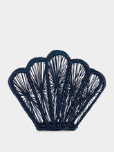 Coro Cora Navy Blue Shell Napkin Holder