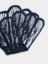 Coro Cora Navy Blue Shell Napkin Holder