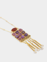 Paula Tango Square Necklace with Stones