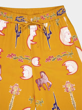 Paula Taurus Printed Silk Crepe Pyjama Pants