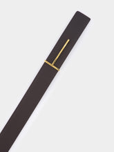 Tom Ford Brown and Black Slim T Leather Belt