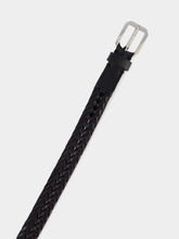 Tom Ford Black Woven Calf Leather Belt