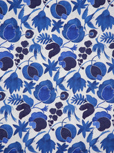 La DoubleJ Wildbird Blu Linen Tablecloth