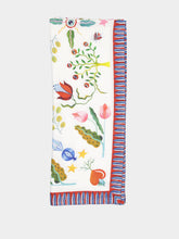 La DoubleJ Turning Tulips White Medium Tablecloth