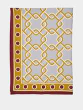 La DoubleJ Tackle Turquoise Large Linen Tablecloth