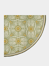 La DoubleJ Tudor Light Green Round Tablecloth
