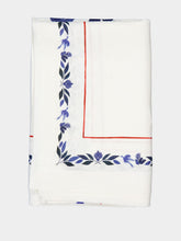 La DoubleJ Wildbird Placée Blue in Linen Medium Tablecloth