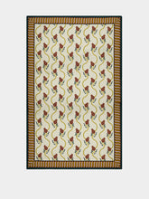 La DoubleJ Ivory Melograno Placée Linen Medium Tablecloth