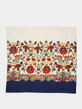 La DoubleJ Windflower Placée Bordeaux Linen Large Tablecloth