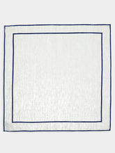 Paula Living Lisboa Linen Napkin with Dark Blue Border