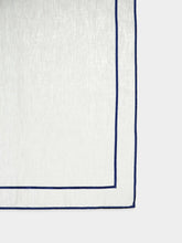 Paula Living Lisboa Linen Napkin with Dark Blue Border
