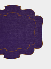 Paula Living x Gallina Matta Violet Linen Placemat