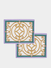 La DoubleJ Set of 2 Cortile Ivory Linen Placemats