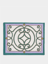 La DoubleJ Set Of 2 Cortile Blue Linen Placemats