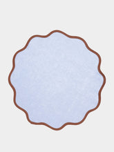 La DoubleJ Set of 2 Blue Rainbow Cloud Placemats