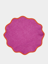 La DoubleJ Set of 2 Pink Cloud Rainbow Placemats