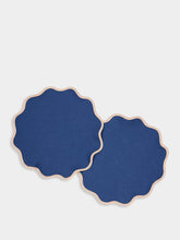 La DoubleJ Set Of 2 Cloud Blue Cotton Placemats