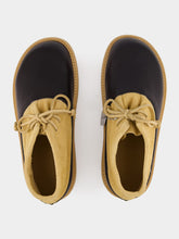 Marni Black and Beige Leather Desert Boot