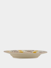 Les Ottomans Yellow and Brown Farm Ceramic Dinner Plate