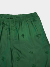Baziszt Green Thrive Silk Shorts