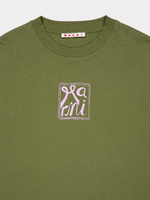Marni Musk Green Cotton Logo T-Shirt