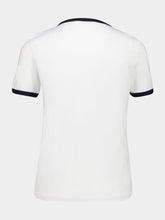 Marni Lilywhite Cotton T-Shirt with Contrast Trims
