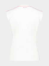Marni Lily White Cut-Out Sleeveless T-Shirt