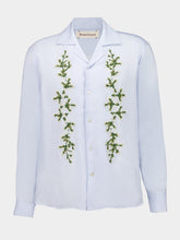 Baziszt Blue Tinees Embroidered Shirt