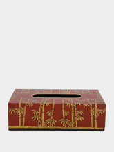 Les Ottomans Bamboo Iron Tissue Box