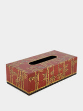 Les Ottomans Bamboo Iron Tissue Box