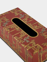 Les Ottomans Bamboo Iron Tissue Box