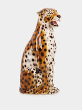 Les Ottomans Ceramic Large Leopard Sculpture