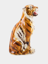Les Ottomans Handpainted Tiger Sculpture