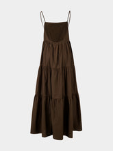 Matteau Chocolate Tiered Low Back Sundress