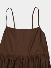 Matteau Chocolate Tiered Low Back Sundress