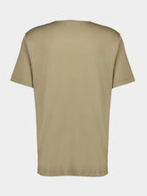 Lemaire Green Ribbed U-Neck T-Shirt