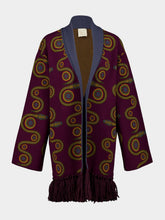 Paula Toadstool Natrix Jacquard Cardigan with Fringes