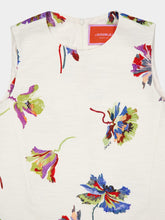 La DoubleJ La Scala Infiorata Sleeveless Top with Feathers