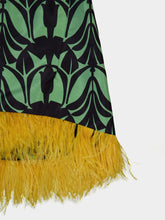 La DoubleJ Graphic-Print Feather-Hem Top